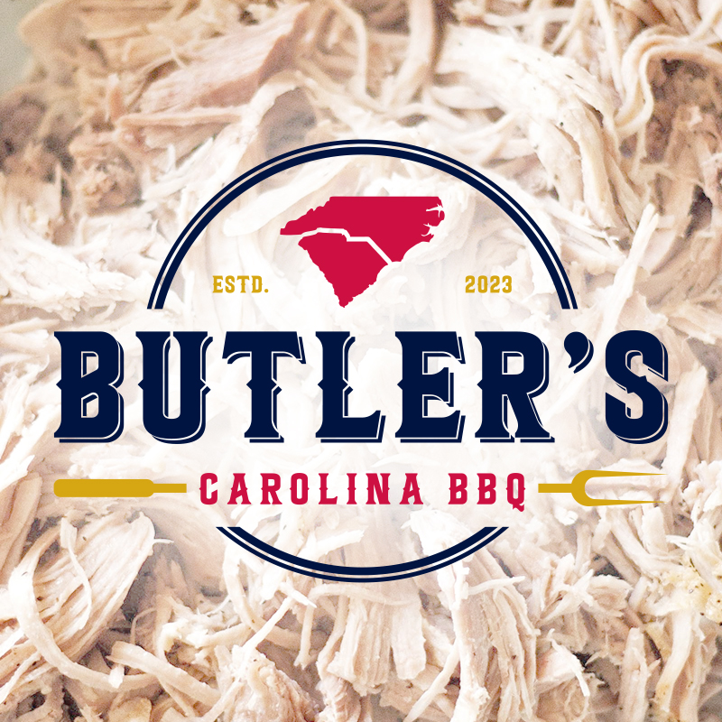 Logo design for Brett Butler's BBQ in Charlotte North Carolina